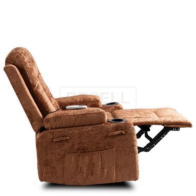 Масажне крісло розкладне BOX Mebel Elite Коричневий / велюр