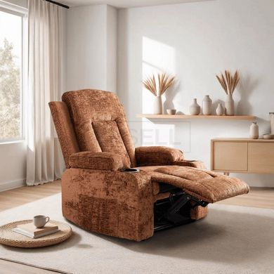 Масажне крісло розкладне BOX Mebel Elite Коричневий / велюр