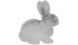 Пушистый Ковер Rabbit Arhome в форме кролика Lovely Kids 80х90 Серый/Голубой