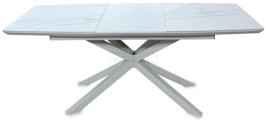 Стіл Розкладний DT 888B DAOSUN 140/190x90 Кераміка Мармур Білий жива фотографія