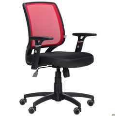 Комп'ютерне крісло Онлайн AMF Чорний Червоний жива фотографія