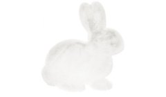 Пухнастий Килим Rabbit Arhome у формі кролика Lovely Kids 80х90 Білий жива фотографія