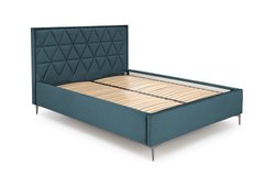 Кровать MODULO W5 VELVET Halmar 160x200 Темно-зеленый