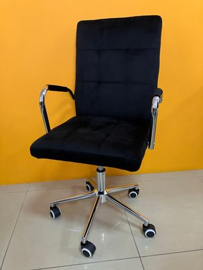 Компьютерное кресло S-222 Velvet Intarsio Черный реальная фотография