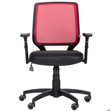Комп'ютерне крісло Онлайн AMF Чорний Червоний жива фотографія