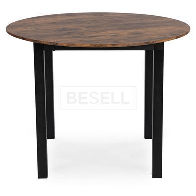 Стіл MEBEL ELITE TEO 100X100 Дуб Рустик жива фотографія