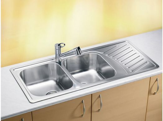 Двойная кухонная мойка ELEGANT 70 Alveus 111х51x19 Декор