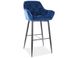 Барный стул CHERRY H-1 Velvet Signal Синий реальная фотография