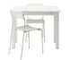 Столовий комплект BJURSTA / ADDE IKEA Білий
